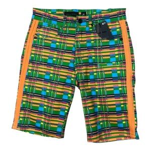 Sz Various plaid casual shorts